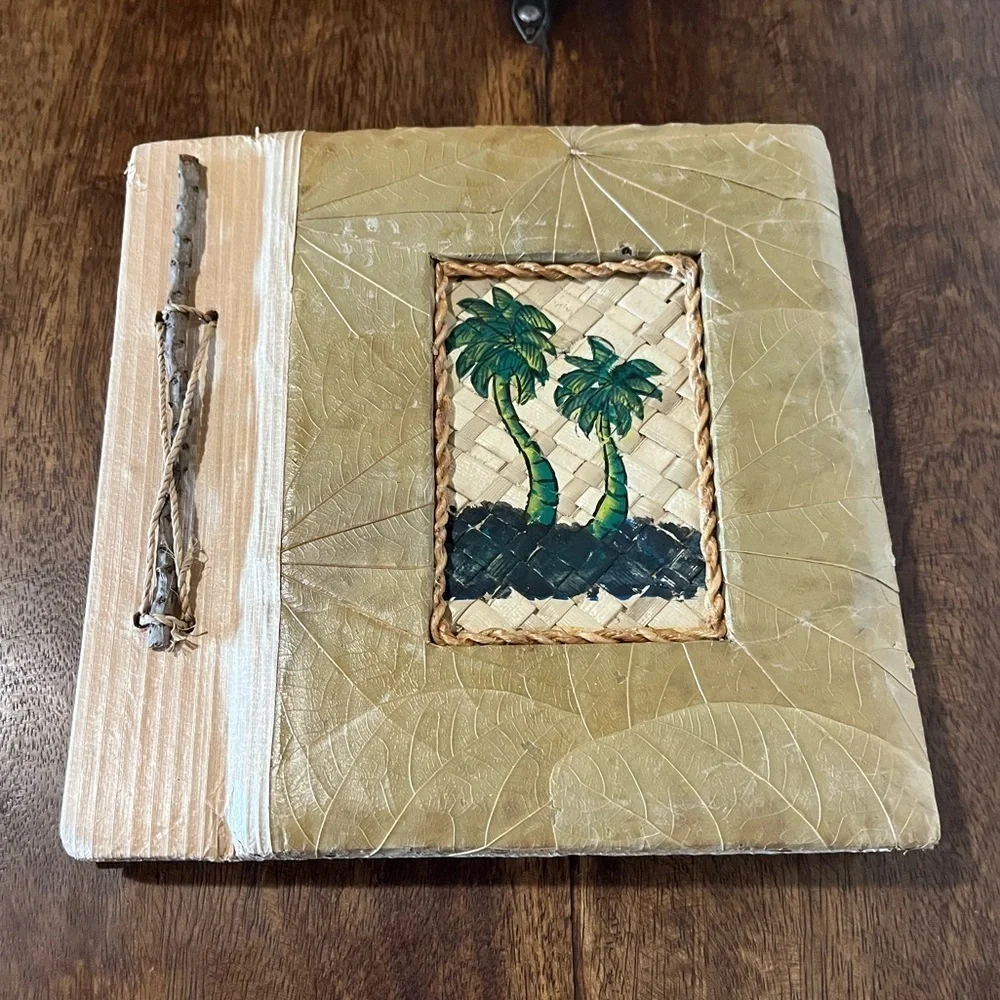 NEW Rustic Organic Handmade Natural Materials Photo Album Fits 20 4x6